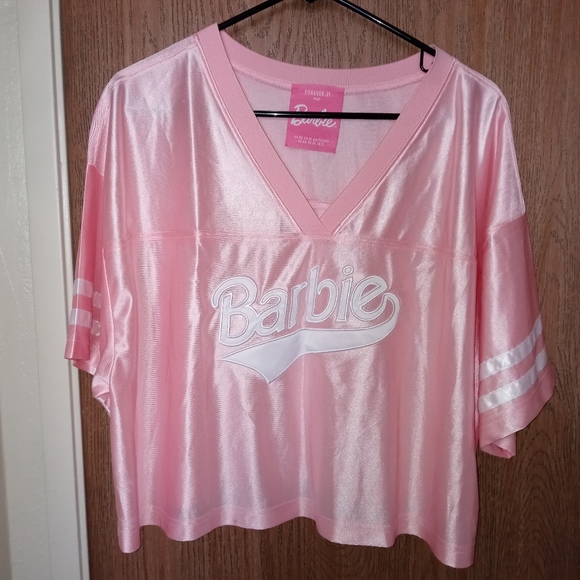Forever 21 Tops - Pink Barbie Crop Top